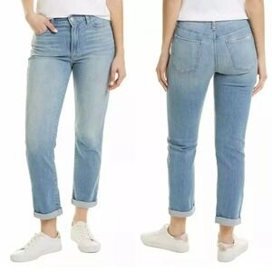 Hudson Crop Jeans Daniella size 28* Blair High Rise Straight Light‎ Wash Cuffed